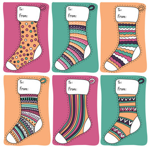 圣誕樹的矢量發(fā)生器。松樹和裝飾品的變化