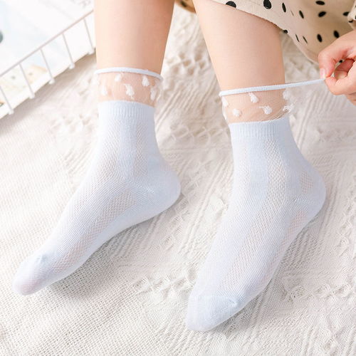 嬰兒襪子夏季薄款純棉男童女童透氣網眼船襪新生兒寶寶兒童春夏天